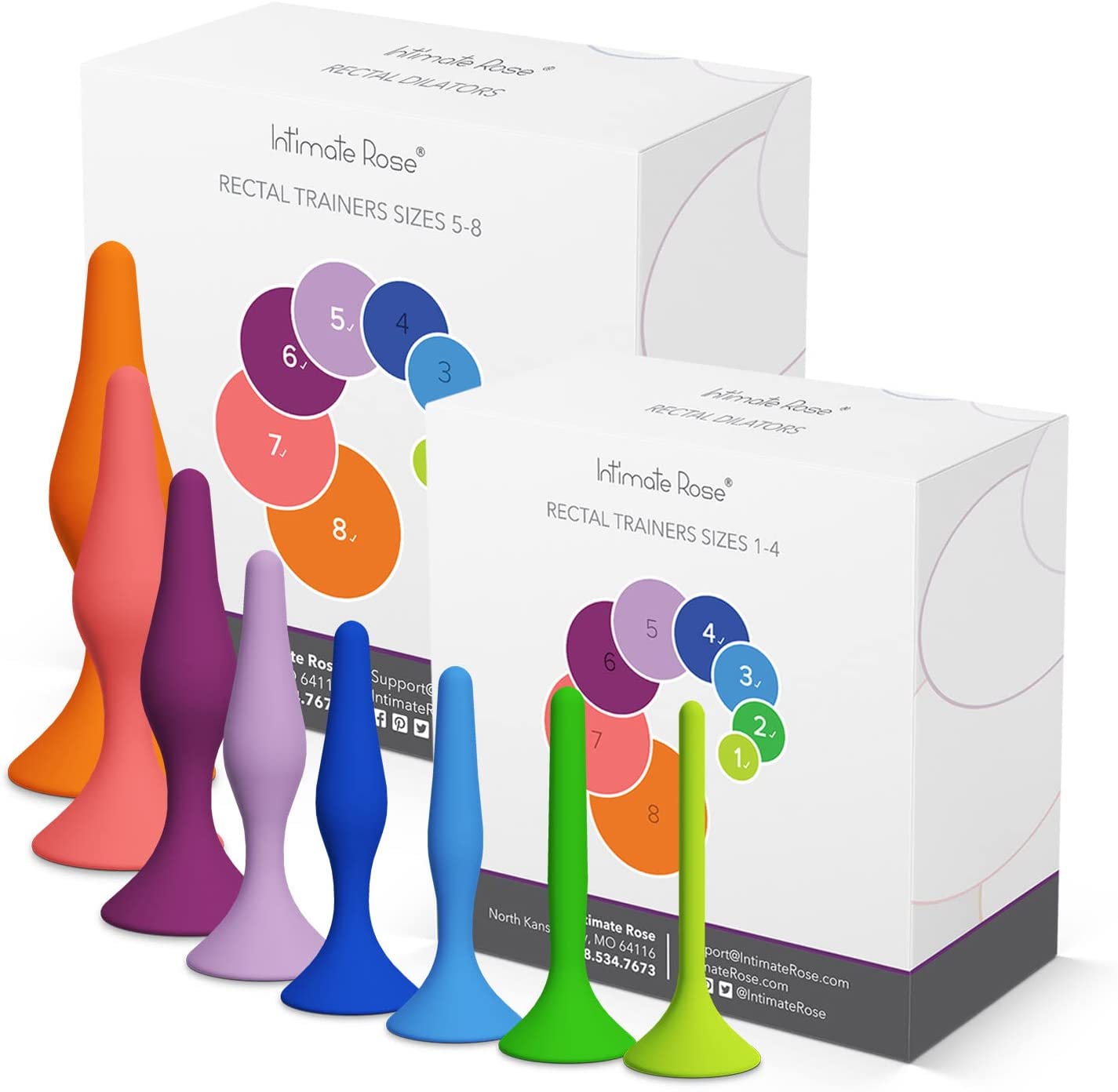 Full Anal Dilator Set 8 Sizes