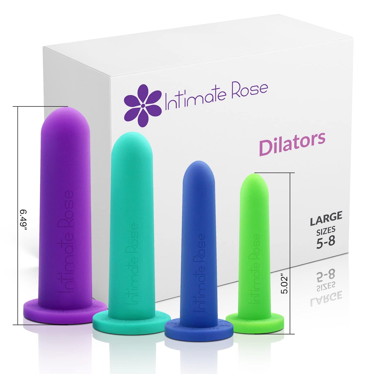 Large Silicone Vaginal Dilators - 5-8 sizes